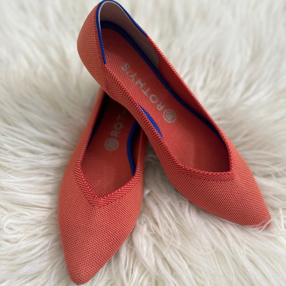 Rothys The Point Orange Size 9